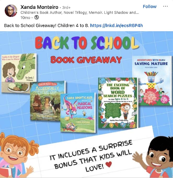 Back-to-school book giveaway