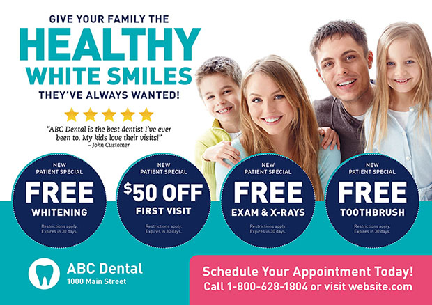 Dentist direct mail ad example