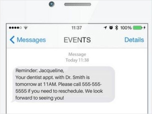 Dentist SMS reminder