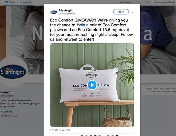 Follow-to-win giveaway image showing social media entry format