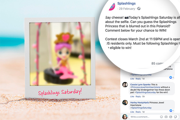 Blurry photo guessing contest for Facebook product giveaway