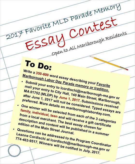 Labor Day essay contest on Facebook asking users to share personal stories