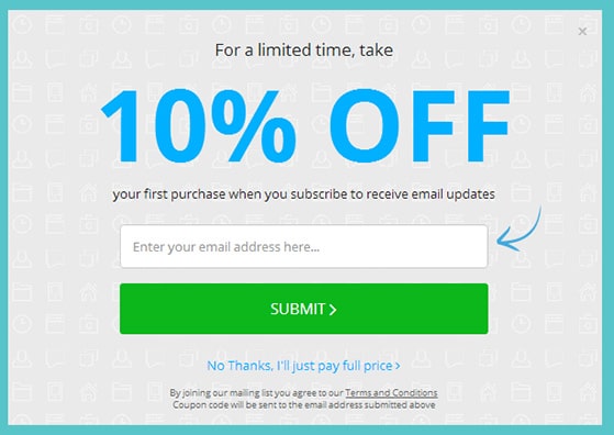 lead magnet with a discount coupon