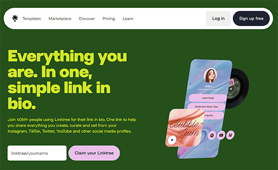 Linktree link in bio instagram tool