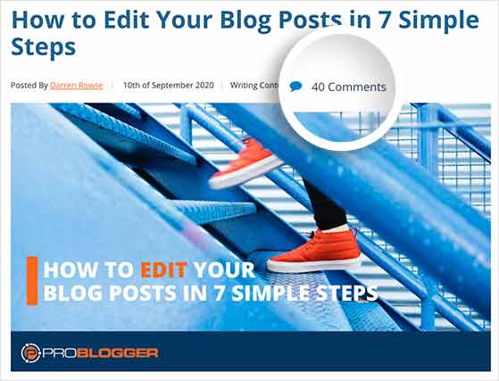Blog post with lots of comments