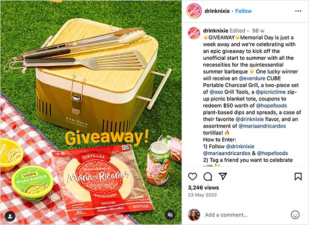 Memorial day giveaway product prize ideas