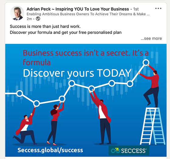 Post content regularly on LinkedIn