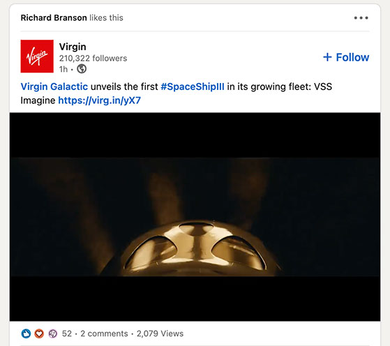 Share engaging visuals on LinkedIn