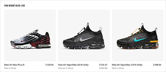 personalized product recommendations based on customer habits