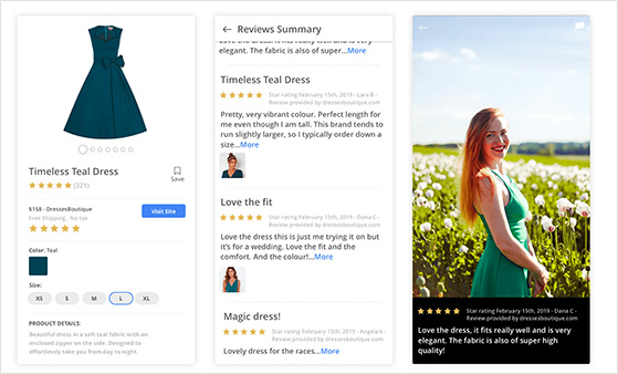 Customer product review with uploaded photo showing visual feedback in ecommerce