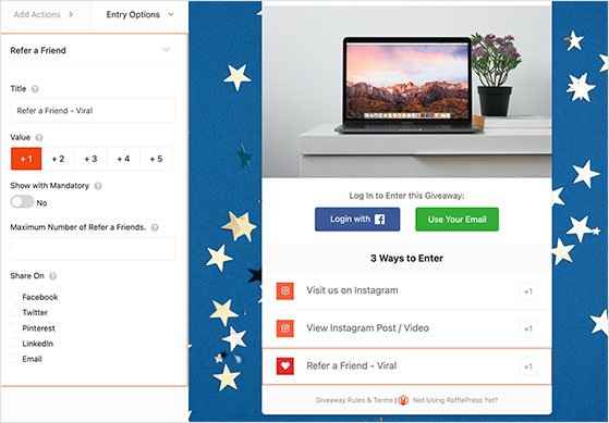 rafflepress-refer-a-friend - RafflePress rafflepress refer a friend giveaway action