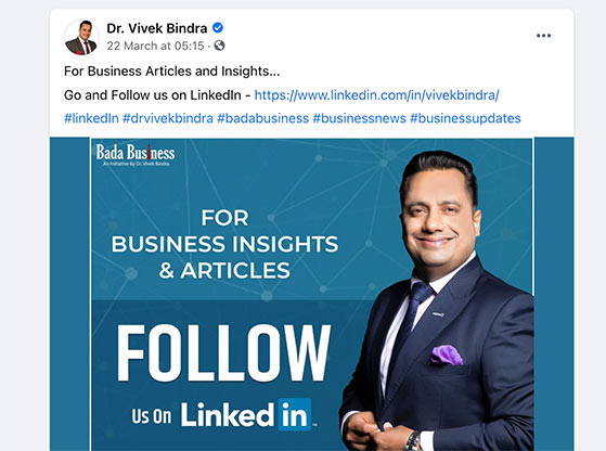 Promote your LinkedIn page on other social platforms