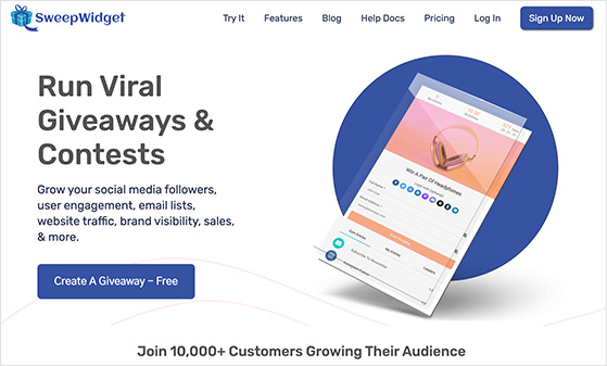 Sweepwidget social media contest tool