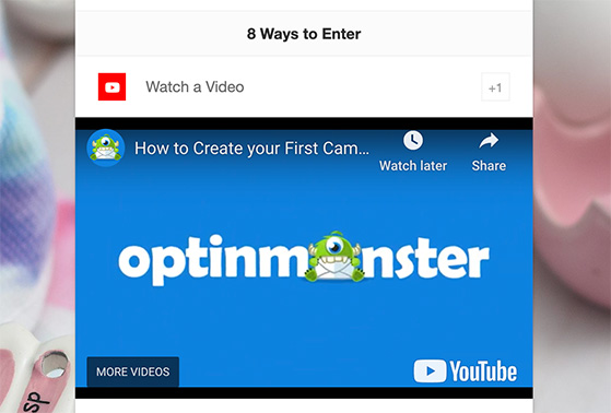 watch-youtube-video - RafflePress Embedded YouTube video inside RafflePress giveaway widget