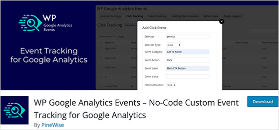 WP Google Analytics Events plugin