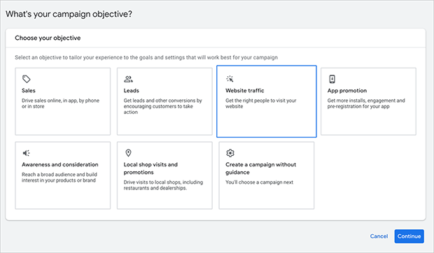 Creating a Google Ads campaign
