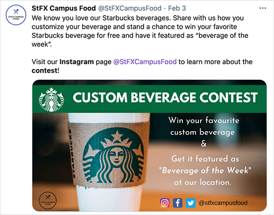 Promote your Instagram giveaway on other social media platforms