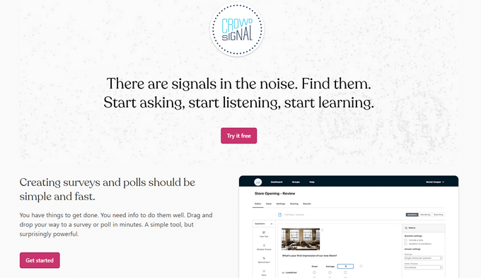 Crowdsignal WordPress survey plugin