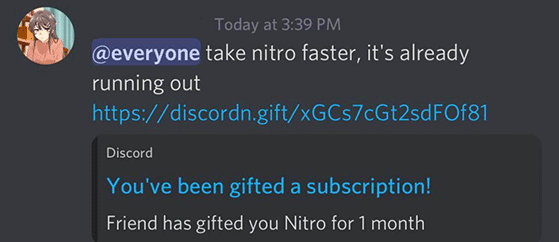 discord-nitro-giveaway-scam - RafflePress Fake Discord giveaway bot Discord NItro scam