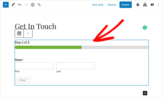 embed-multi-step-form-WordPress - RafflePress Your multi-part form will display in the WordPress editor