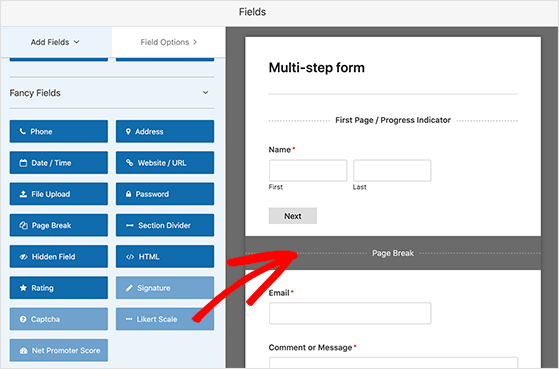 form-page-break - RafflePress Place the page break where you want to split your form into multiple parts
