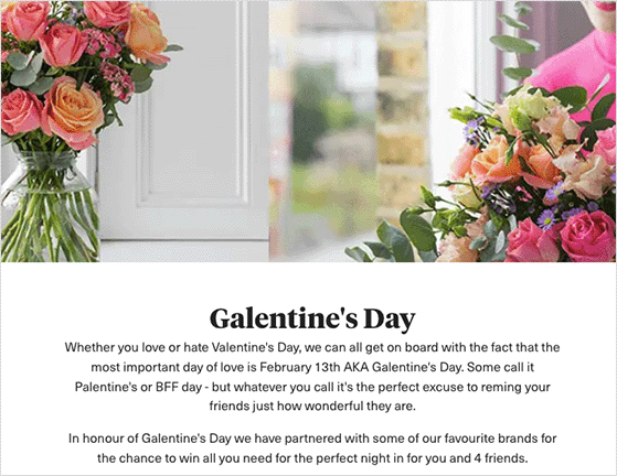 galentines-day-giveaway - RafflePress Galentine's day giveaway example