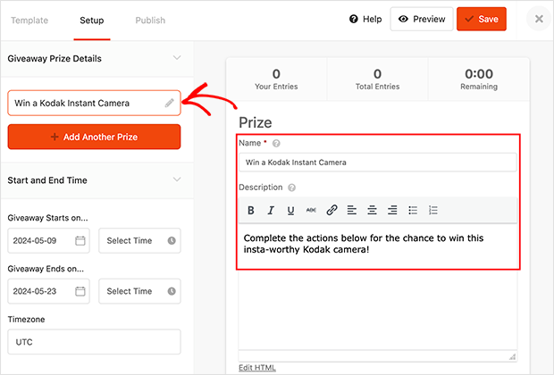 Enter your poll incentive details