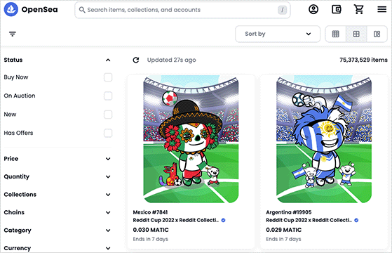 how to advertise NFTs on OpenSea NFT marketplace