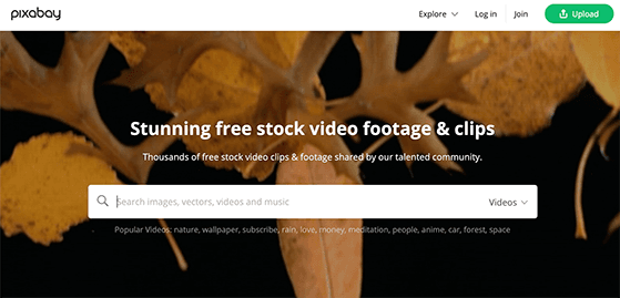 Download free videos from Pixabay for visual content creation