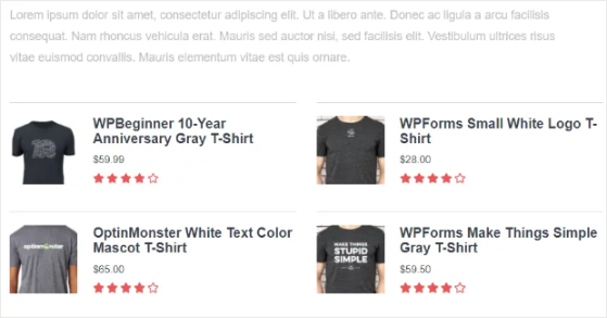 popular products plugin example