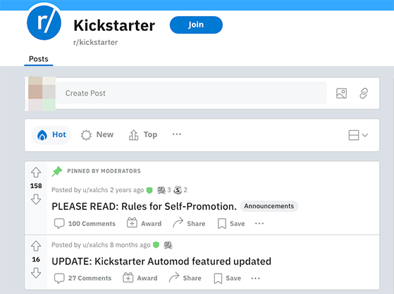 reddit-kickstarter-community - RafflePress Reddit kickstarter community