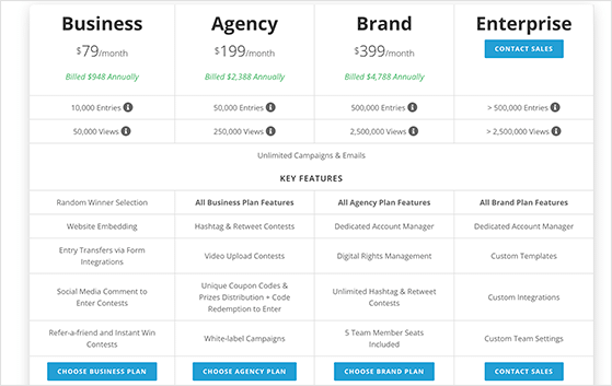 shortstack-pricing - RafflePress Shortstack pricing