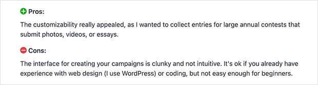 ShortStack testimonial