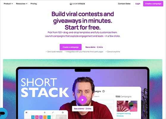 shortstack free social media contest tools
