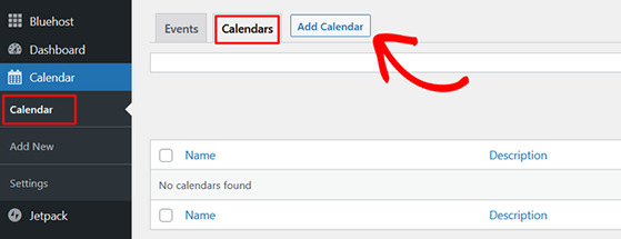 Add a new calendar in WordPress using the Sugar Calendar plugin