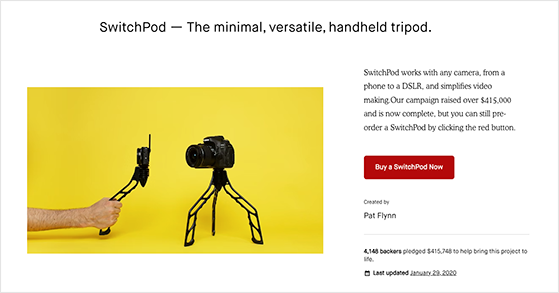 switchpod-kickstarter - RafflePress SwitchPod kickstarter affiliate program