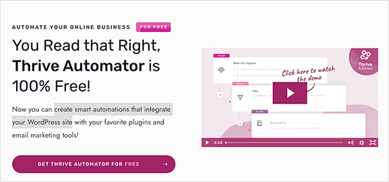 Thrive Automator WordPress automation plugin