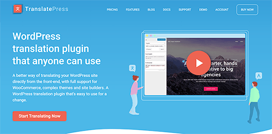 TranslatePress best WordPress multilingual plugin.