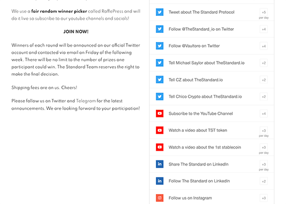 Breakdown of entry actions used in the waitlist giveaway