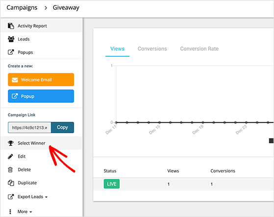 wishpond-choose-a-contest-winner - RafflePress Choosing a winner with wishpond