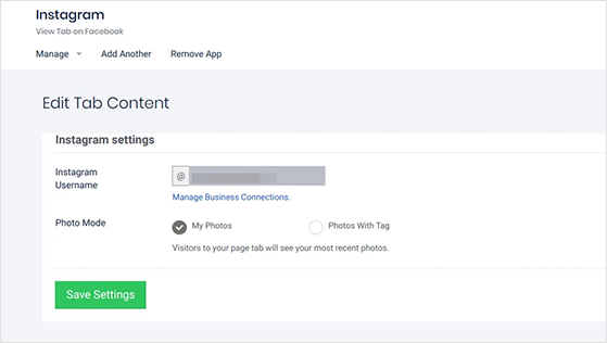 woobox-facebook-tab-settings - RafflePress Woobox Facebook tab settings for Instagram