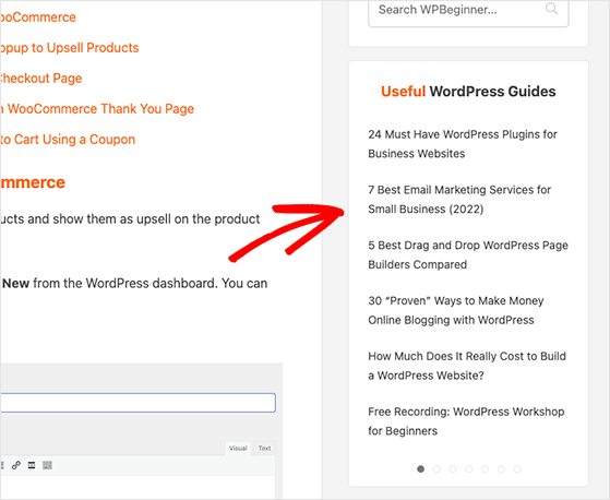 Popular posts as social proof