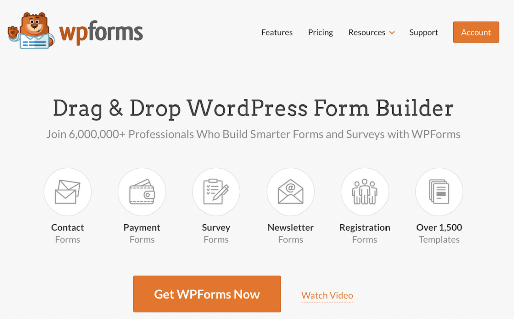 WPForms survey plugin and form builder