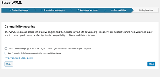 WPML compatibility reports