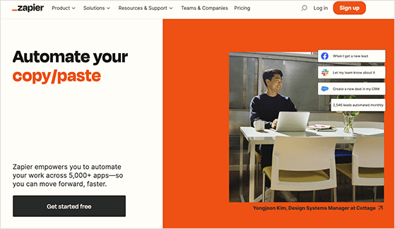 Zapier integration platform