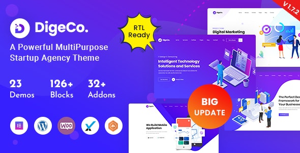 [nulled] Digeco v1.7.2 � Startup Agency WordPress Theme